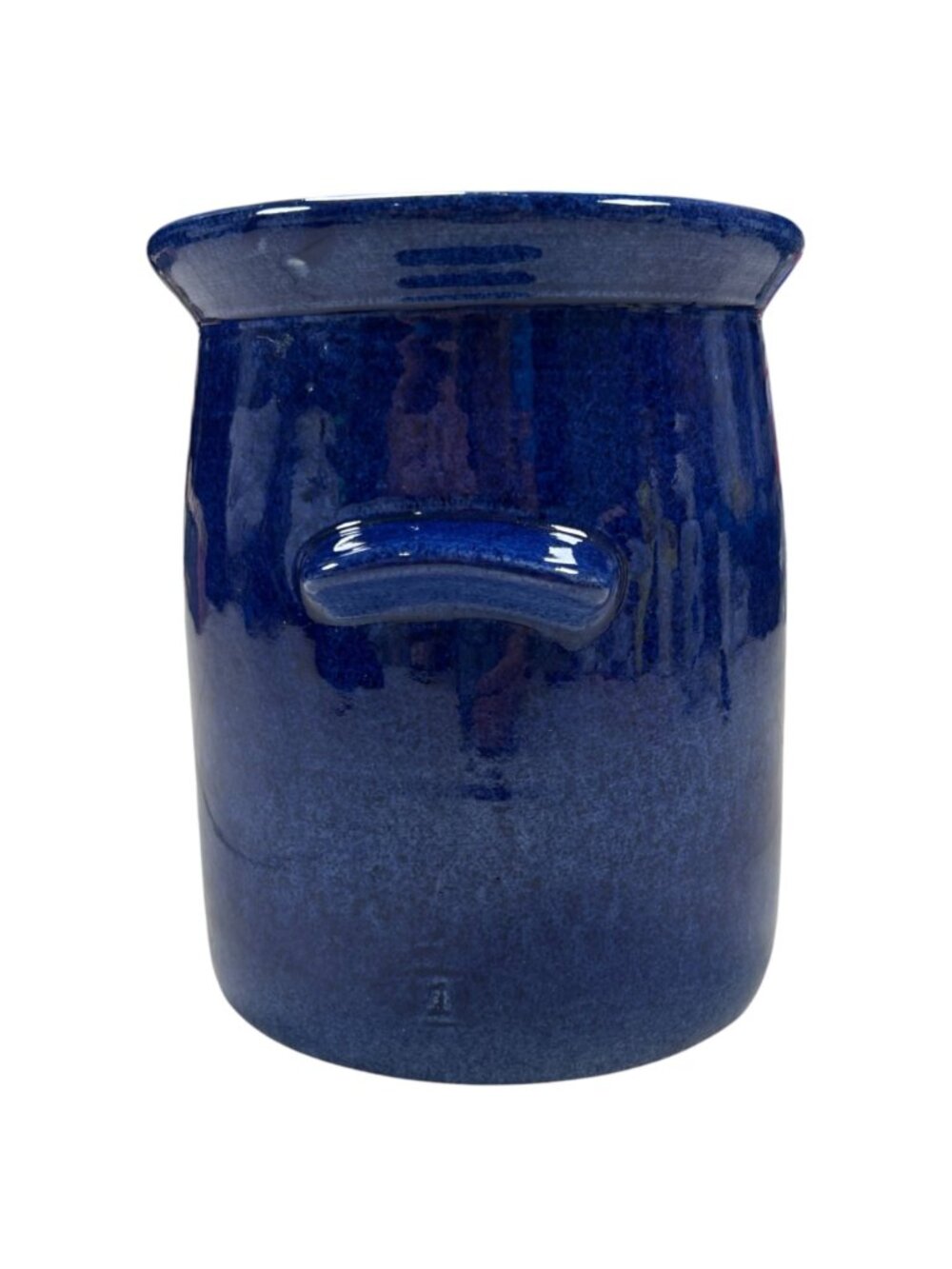 Brian Miller Pottery Cobalt Blue Ceramic Crock Grannycore Canister - Picture 3 of 6